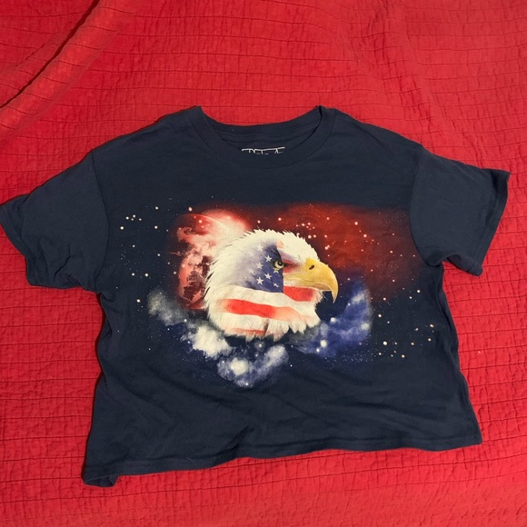 Bald eagle crop t-shirt - Picture 1 of 1